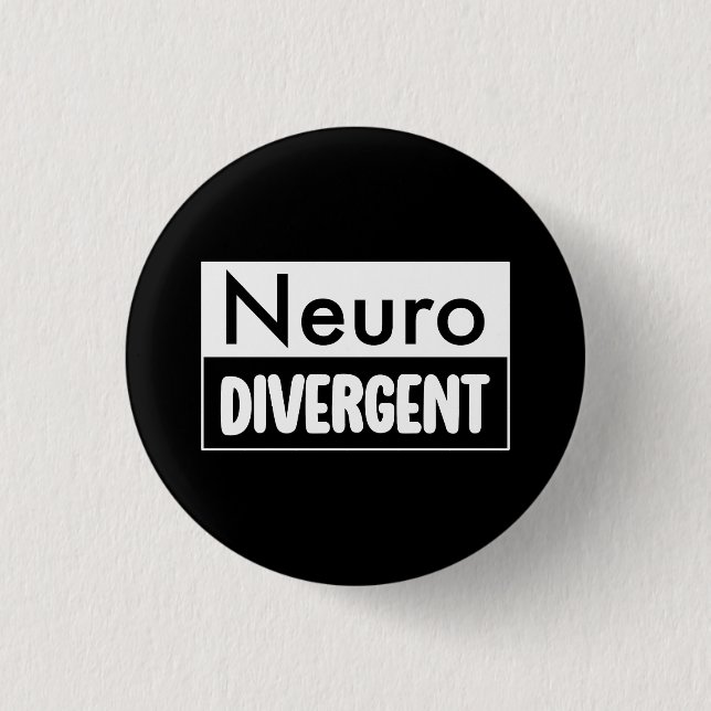 Neurodivergent | Neurodiversity Awareness 3 Cm Round Badge (Front)