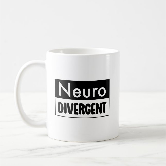 Neurodivergent | Neurodiversity Awareness Coffee Mug (Left)