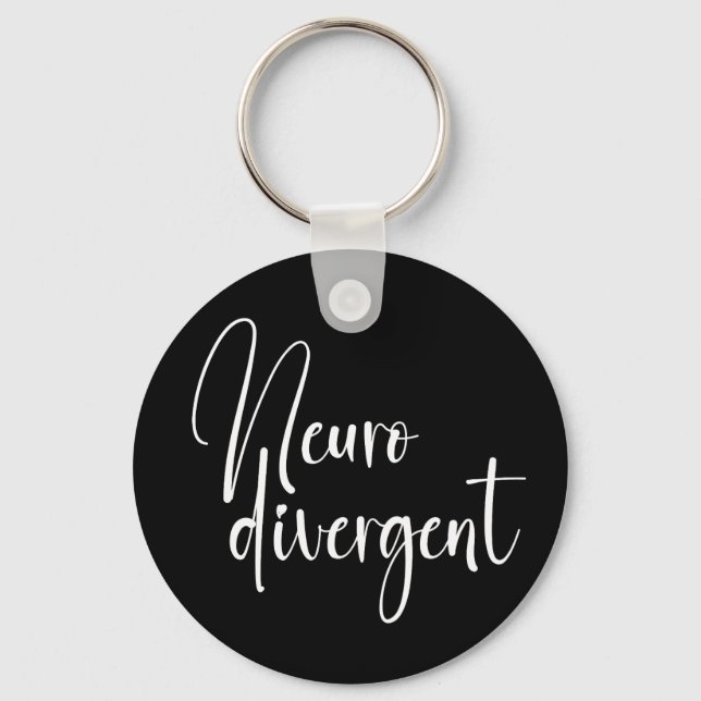 Neurodivergent | Neurodiversity Awareness Key Ring (Front)