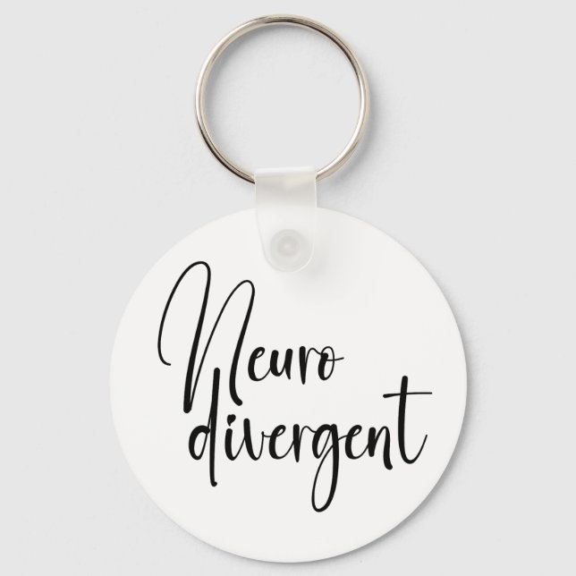 Neurodivergent | Neurodiversity Awareness Key Ring (Front)