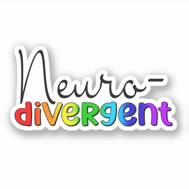 Neurodivergent | Neurodiversity Awareness Rainbow (Front)