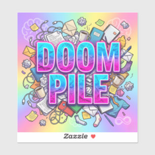 Neurodivergent Organizition Tool Doom Pile Label