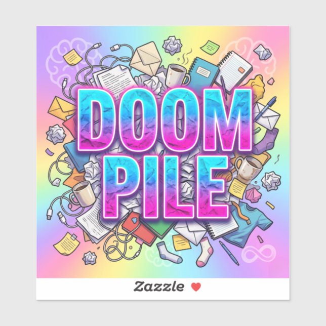 Neurodivergent Organizition Tool Doom Pile Label (Sheet)
