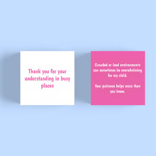 Neurodivergent Patience Courtesy Notice Card