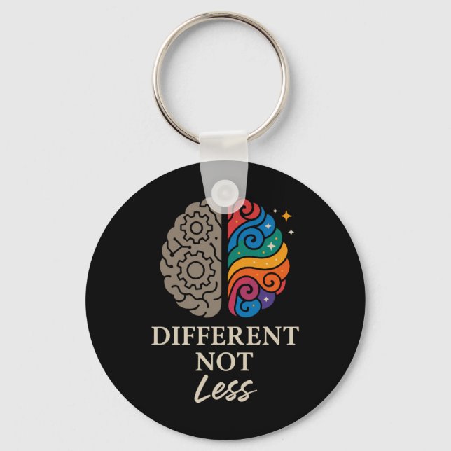 Neurodivergent Pride Adhd Autism Acceptance Other  Key Ring (Front)