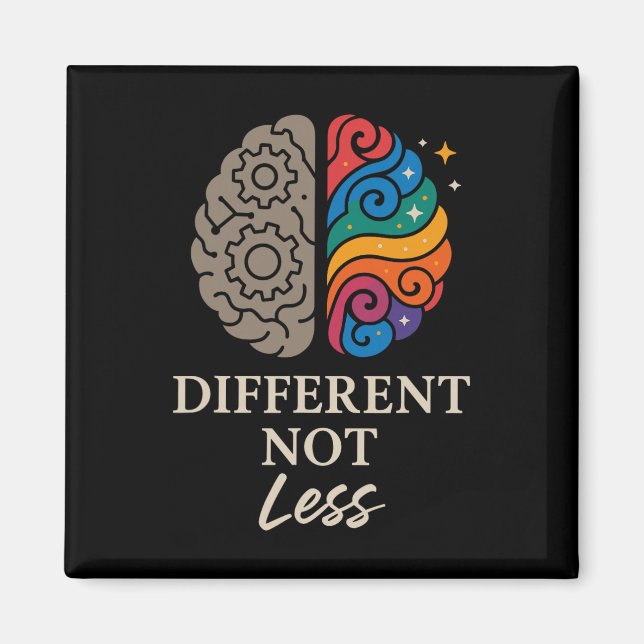 Neurodivergent Pride Adhd Autism Acceptance Other  Magnet (Front)
