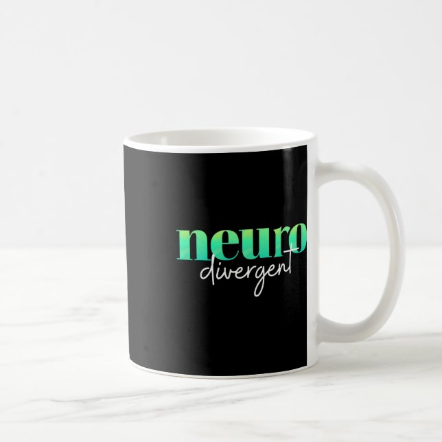 Neurodivergent Pride For Autism Adhd And Asd Aware Coffee Mug (Right)