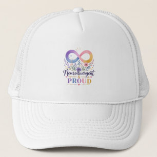 Neurodivergent & Proud Rainbow Infinity Trucker Hat