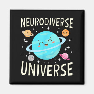 Neurodiverse planet space theme galaxy autism magnet