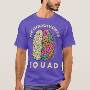 Neurodiverse Squad Brain Celebrate Autism Awarenes T-Shirt