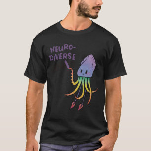 Neurodiverse Squid Sticker T-Shirt