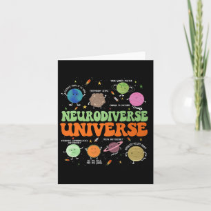 Neurodiverse Universe Autism Awareness Special Edu Card