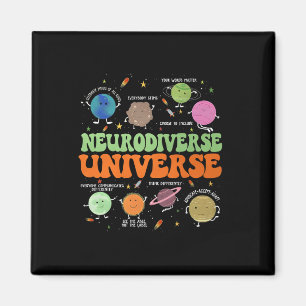 Neurodiverse Universe Autism Awareness Special Edu Magnet