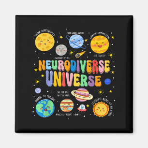 Neurodiverse Universe Autism Awareness Understand Magnet