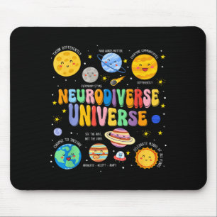 Neurodiverse Universe Autism Awareness Understand Mouse Pad
