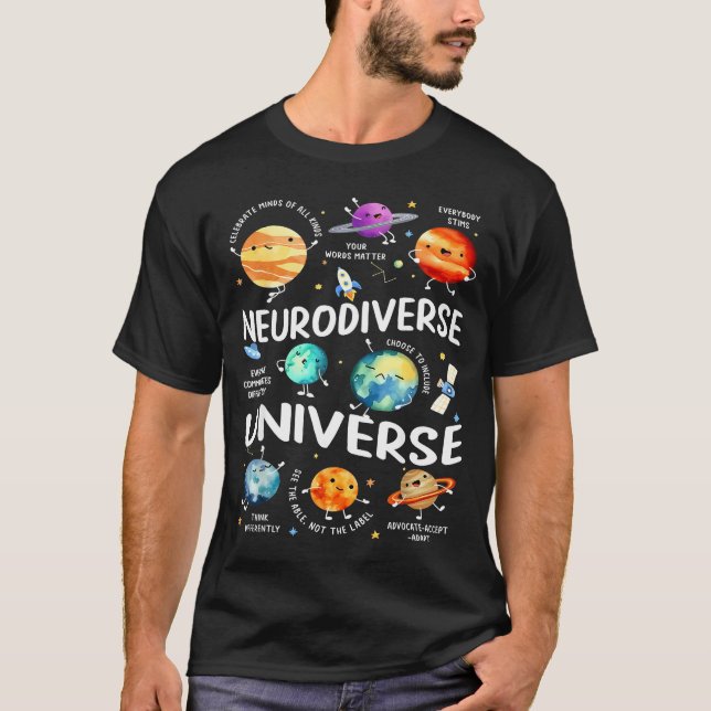 Neurodiverse Universe Iep Special Ed Paraprofessio T-Shirt (Front)