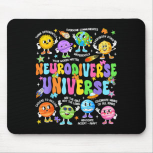 Neurodiverse universe neurodiversity autism mouse pad