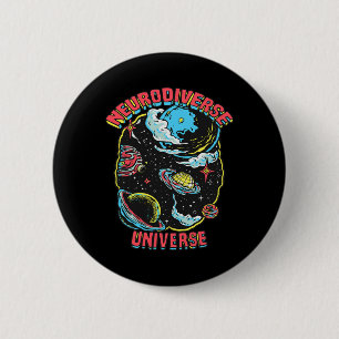 Neurodiverse Universe Neurodiversity Embrace Adhd 6 Cm Round Badge