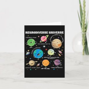 Neurodiverse Universe Planet Autism Awareness Supp Card