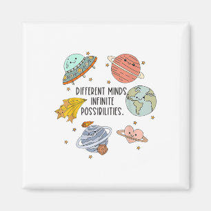 Neurodiverse Universe Planet Autism Awareness Supp Magnet