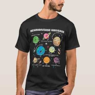 Neurodiverse Universe Planet Autism Awareness Supp T-Shirt