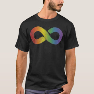 Neurodiversity Acceptance Rainbow Infinity Sign T-Shirt