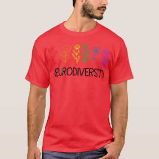 Neurodiversity April Autism Awareness Pride Rainbo T-Shirt