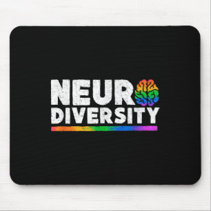 Neurodiversity Autism Adhd Mental Health Awareness Mouse Pad
