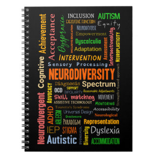 Neurodiversity Autism ADHD Spiral Notebook