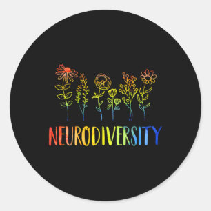 Neurodiversity Autism Awareness Classic Round Sticker