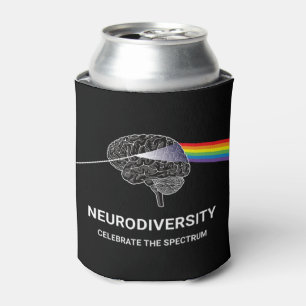 Neurodiversity Autism Spectrum ASD ADHD Rainbow Br Can Cooler