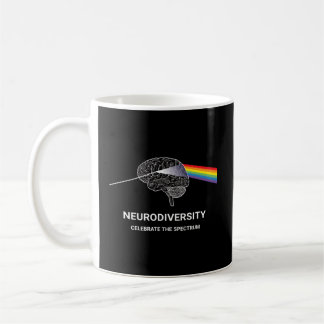 Neurodiversity Autism Spectrum Asd Adhd Rainbow Br Coffee Mug