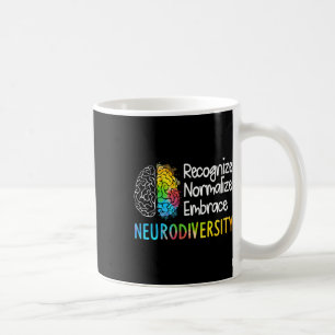 Neurodiversity Autism Spectrum Asd Adhd Rainbow Br Coffee Mug