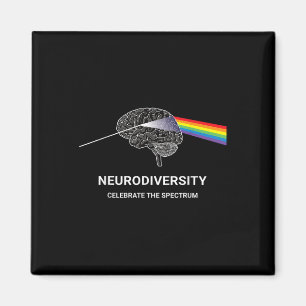 Neurodiversity Autism Spectrum Asd Adhd Rainbow Magnet