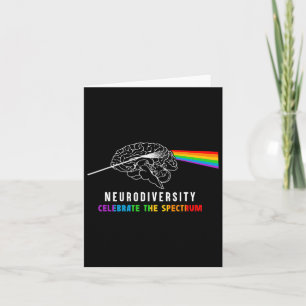 Neurodiversity Autism Spectrum Brain Asd Adhd Rain Card