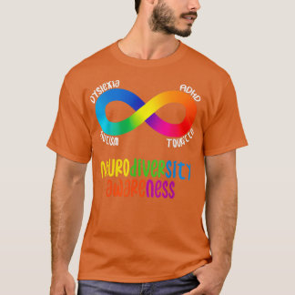 Neurodiversity Awareness ADHD Autism Dyslexia Tour T-Shirt