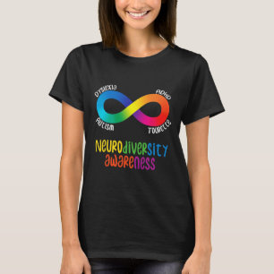Neurodiversity Awareness Adhd Autism Dyslexia Tour T-Shirt