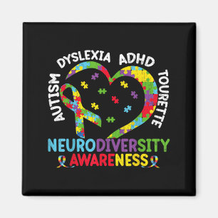 Neurodiversity Awareness Funny Dyslexia Awareness Magnet