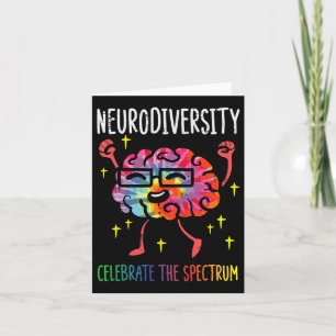 Neurodiversity Brain Autism Awareness Asd Adhd Men Card
