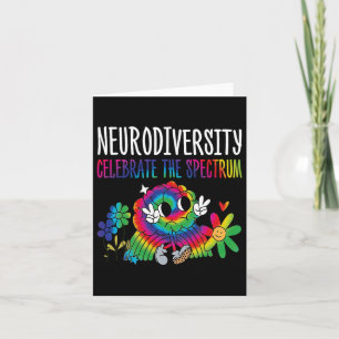 Neurodiversity Brain Autism Awareness Asd Adhd Men Card