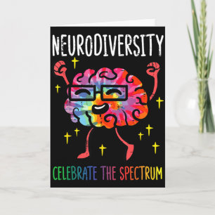 Neurodiversity Brain Autism Awareness Asd Adhd Men Card