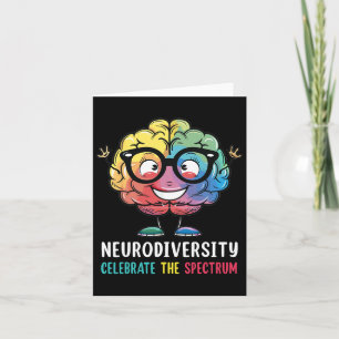 Neurodiversity Brain Autism Awareness Asd Adhd Men Card