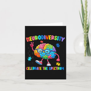Neurodiversity Brain Autism Awareness Asd Adhd Men Card