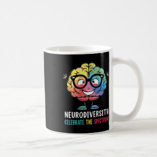 Neurodiversity Brain Autism Awareness Asd Adhd Men Coffee Mug