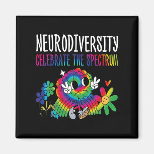 Neurodiversity Brain Autism Awareness Asd Adhd Men Magnet