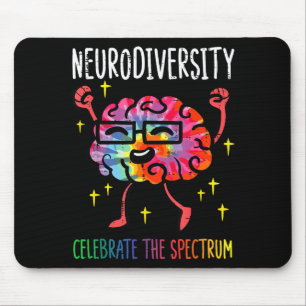 Neurodiversity Brain Autism Awareness Asd Adhd Men Mouse Pad