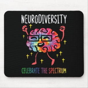 Neurodiversity Brain Autism Awareness Asd Adhd Men Mouse Pad