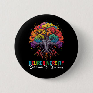 Neurodiversity Celebrate The Spectrum Autism 6 Cm Round Badge