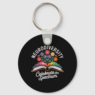 Neurodiversity Celebrate The Spectrum Autism Aware Key Ring