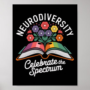 Neurodiversity Celebrate The Spectrum Autism Aware Poster